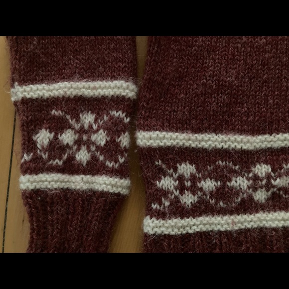 Vintage hand knit wool ski sweater - Picture 4 of 5